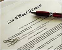 Image of Last Will and Testament, inheritance scam