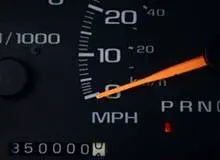 Image of a car odometer