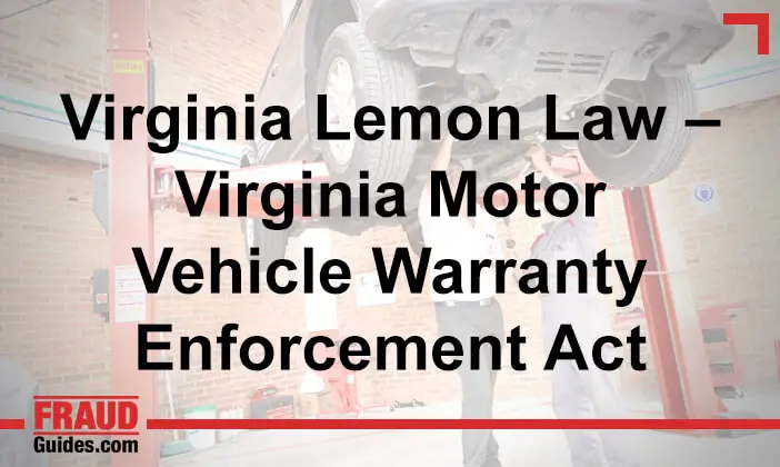 Virginia Lemon Law – Virginia Motor Vehicle Warranty Enforcement Act